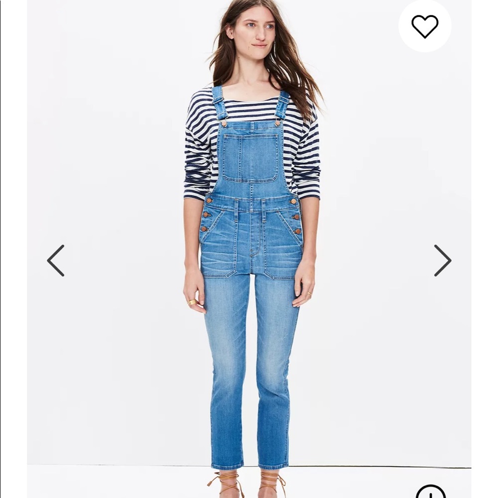 Madewell Denim Skinny Crop Overalls